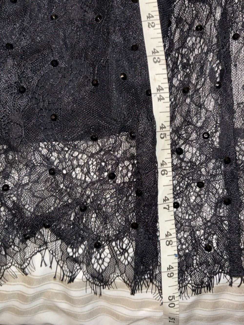 Sea New York Seraphina Black Embellished Lace Midi Dress 6 Dark Romantic Whimsi - Picture 6 of 7
